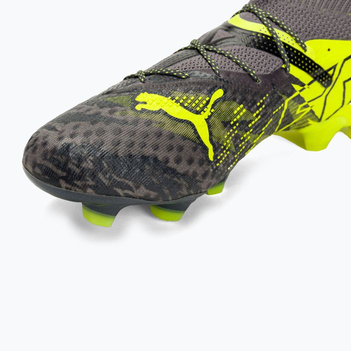 PUMA Future 7 Ultimate Rush FG/AG έντονο γκρι/κρύο σκούρο γκρι/ηλεκτρικό ασβέστη ποδοσφαιρικά παπούτσια 7