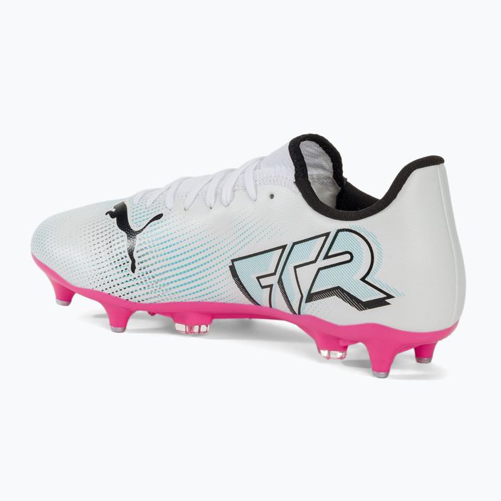 PUMA Future 7 Play MxSG μπότες ποδοσφαίρου puma λευκό/puma μαύρο/poison pink 3