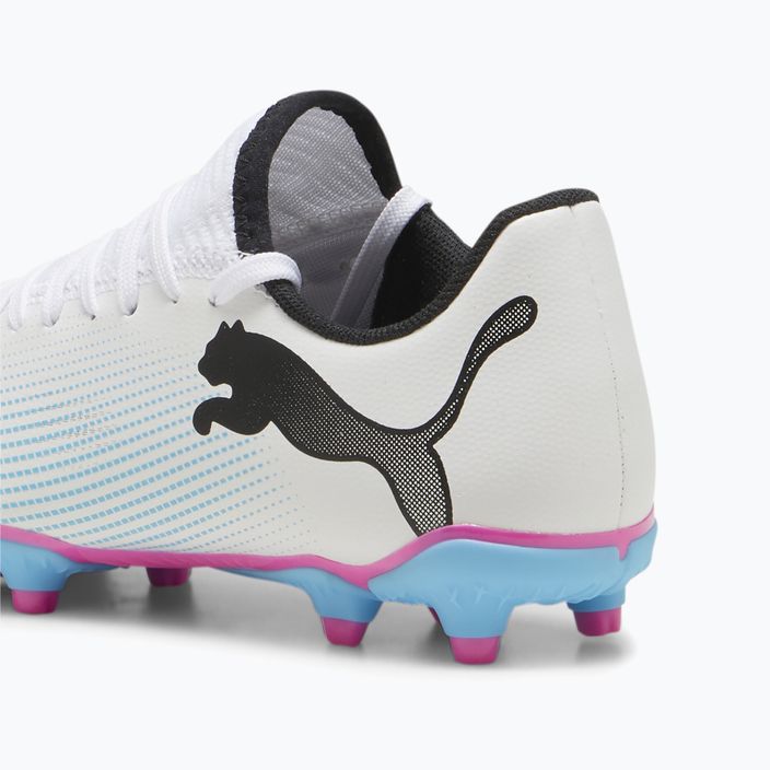 Παιδικά ποδοσφαιρικά παπούτσια PUMA Future 7 Play FG/AG puma λευκό/puma μαύρο/poison pink 8