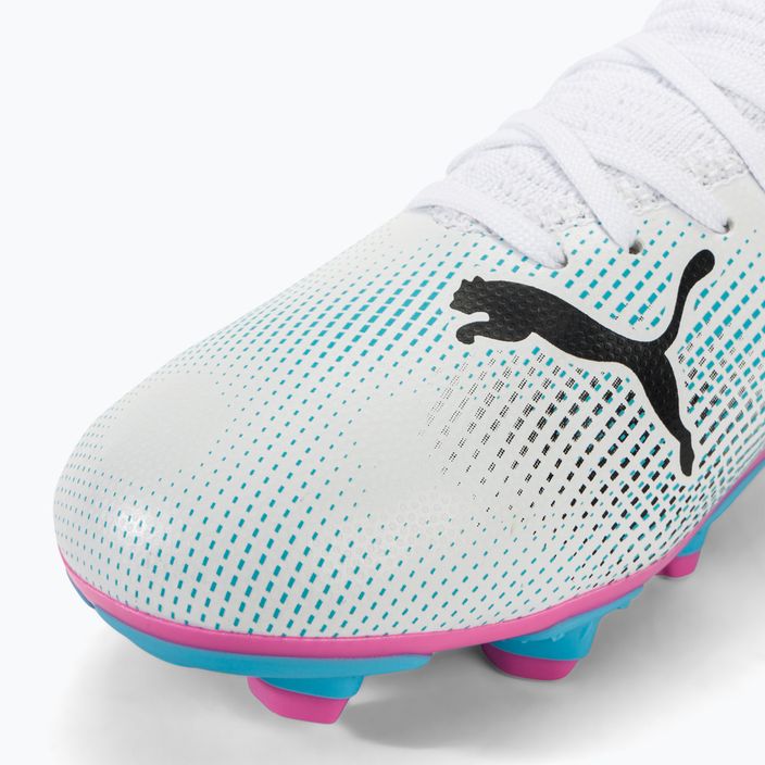 Παιδικά ποδοσφαιρικά παπούτσια PUMA Future 7 Play FG/AG puma λευκό/puma μαύρο/poison pink 7