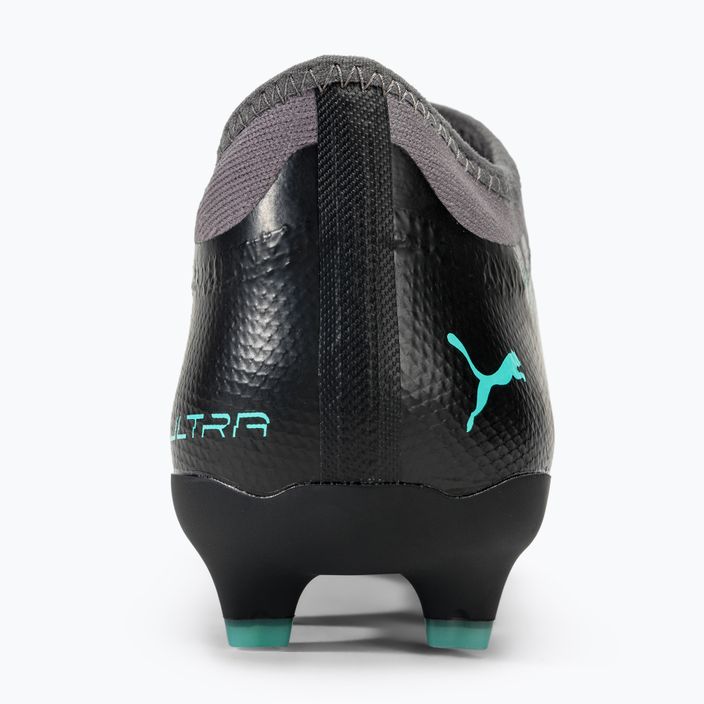 PUMA Ultra Match LL Rush FG/AG έντονο γκρι/λευκό/puma/electro aqua παιδικά ποδοσφαιρικά παπούτσια 6