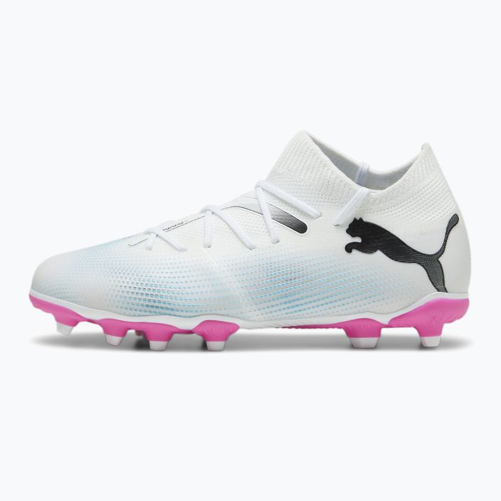 PUMA Future 7 Match FG/AG παιδικά ποδοσφαιρικά παπούτσια puma λευκό/puma μαύρο/poison pink 8