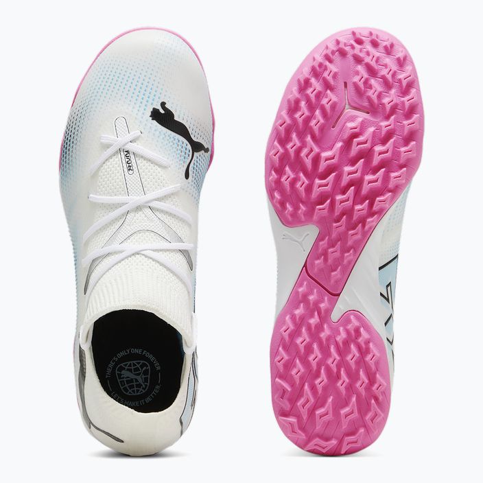 Παιδικά ποδοσφαιρικά παπούτσια PUMA 7 Match TT + Mid puma λευκό/puma μαύρο/poison pink 11
