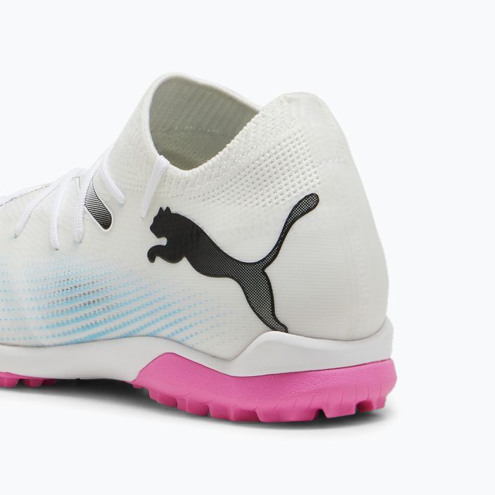 Παιδικά ποδοσφαιρικά παπούτσια PUMA 7 Match TT + Mid puma λευκό/puma μαύρο/poison pink 13