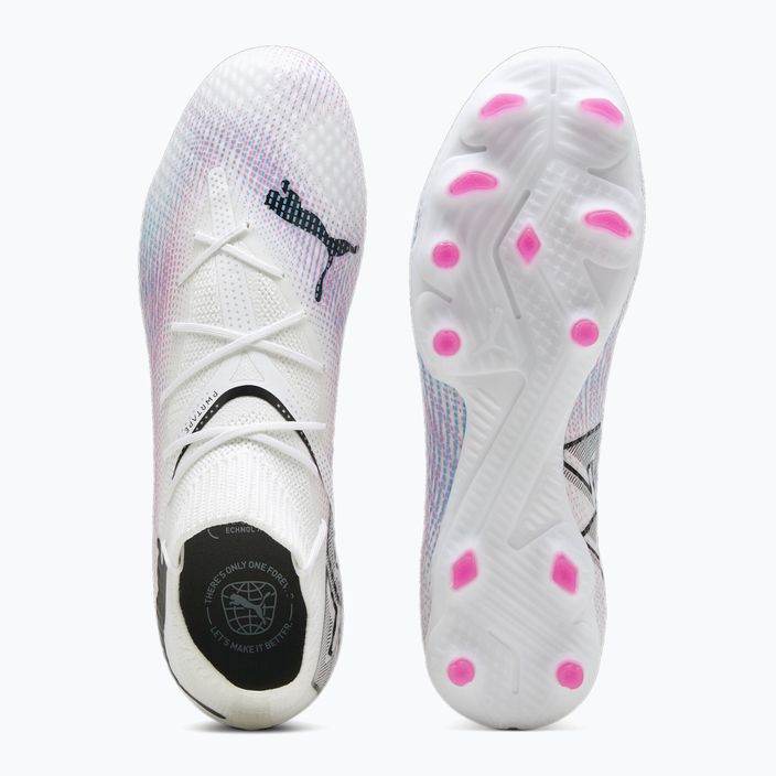 PUMA Future 7 Pro FG/AG μπότες ποδοσφαίρου puma λευκό/puma μαύρο/poison pink 11