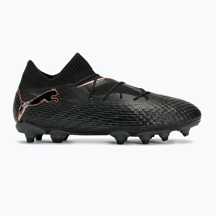 PUMA Future 7 Pro FG/AG Jr παιδικά ποδοσφαιρικά παπούτσια puma μαύρο/puma λευκό 2