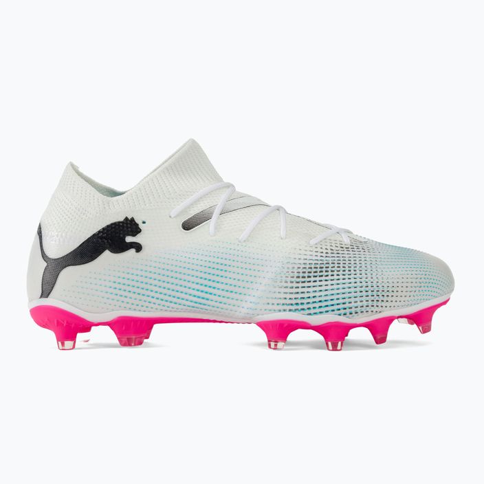 PUMA Future 7 Match FG/AG μπότες ποδοσφαίρου puma λευκό/puma μαύρο/poison pink 2