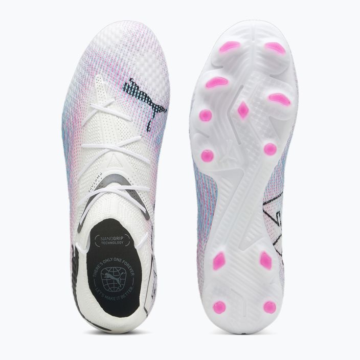 PUMA Future 7 Pro+ FG/AG μπότες ποδοσφαίρου puma λευκό/puma μαύρο/poison pink 11