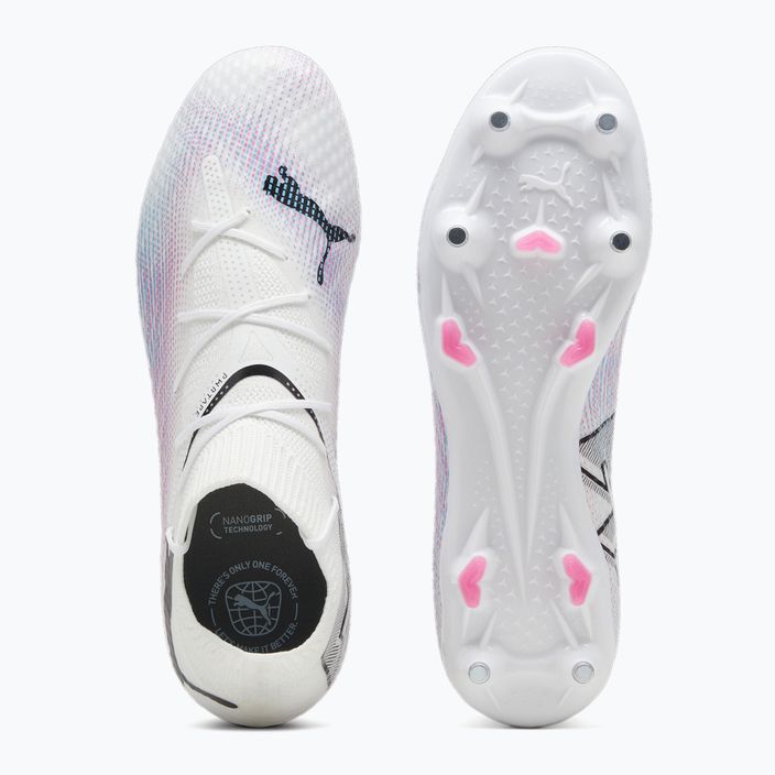 PUMA Future 7 Pro MxSG μπότες ποδοσφαίρου puma λευκό/puma μαύρο/poison pink 11