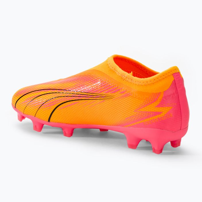 PUMA Ultra Match LL FG/AG Jr παιδικές μπότες ποδοσφαίρου sunset glow/puma black/sun stream 3