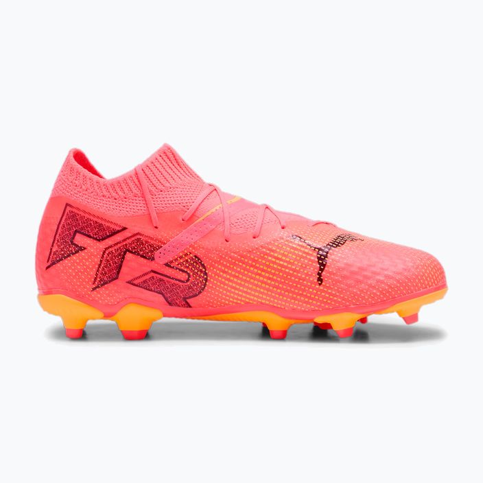 PUMA Future 7 Pro FG/AG Jr παιδικές μπότες ποδοσφαίρου sunset glow/puma black/sun stream 9