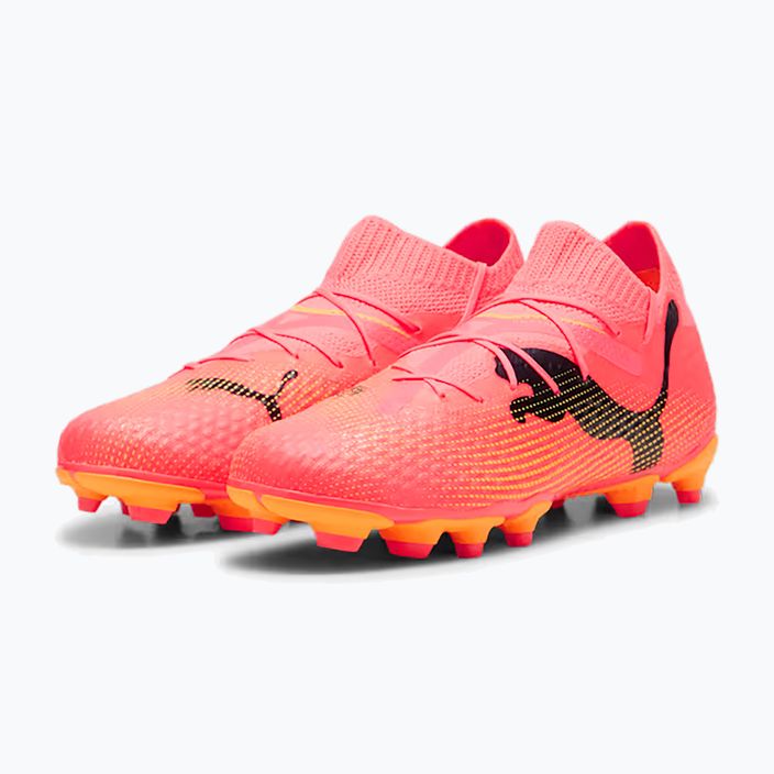 PUMA Future 7 Pro FG/AG Jr παιδικές μπότες ποδοσφαίρου sunset glow/puma black/sun stream 10