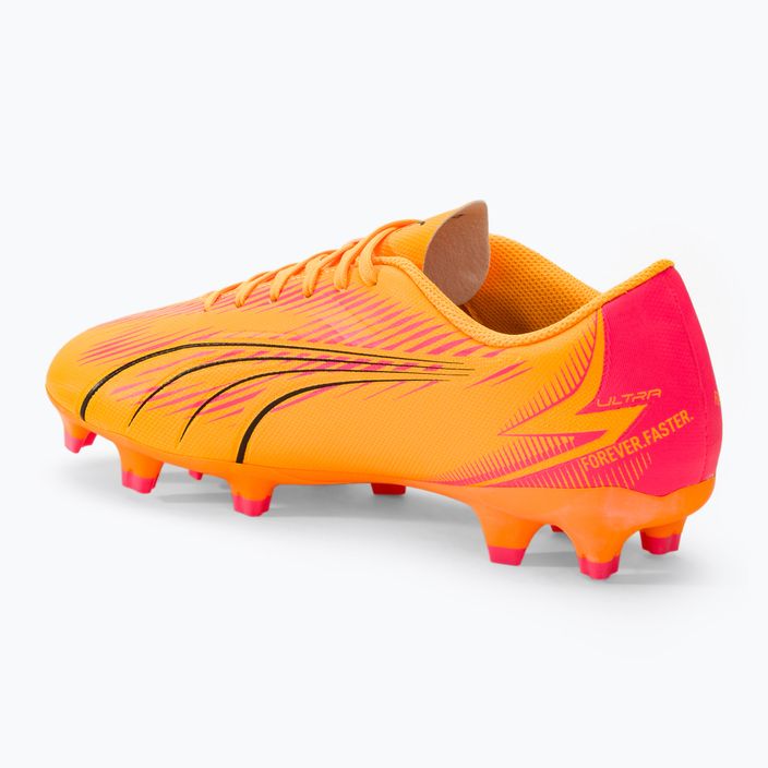 PUMA Ultra Play FG/AG sunset glow/puma black/sun stream μπότες ποδοσφαίρου 3