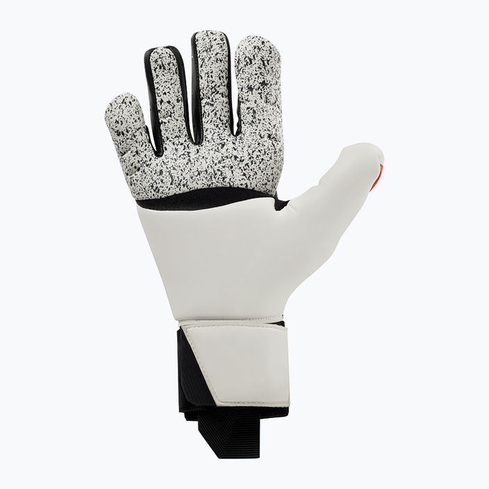 Γάντια τερματοφύλακα Uhlsport Powerline Supergrip+ Flex μαύρα/κόκκινα/λευκά 2