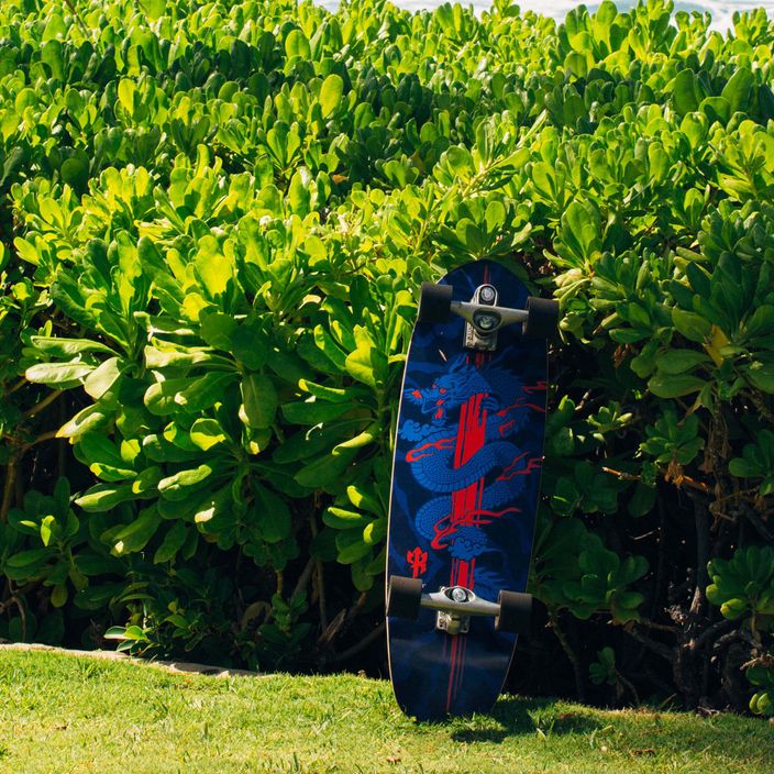 Surfskate skateboard Carver C7 Raw 34" Kai Dragon 2022 Complete μπλε και κόκκινο C1013011143 10