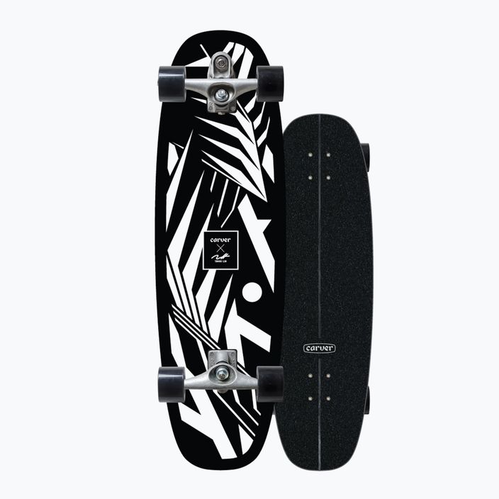 Surfskate skateboard Carver CX Raw 33" Tommii Lim Proteus 2022 Πλήρες ασπρόμαυρο C1013011144 8