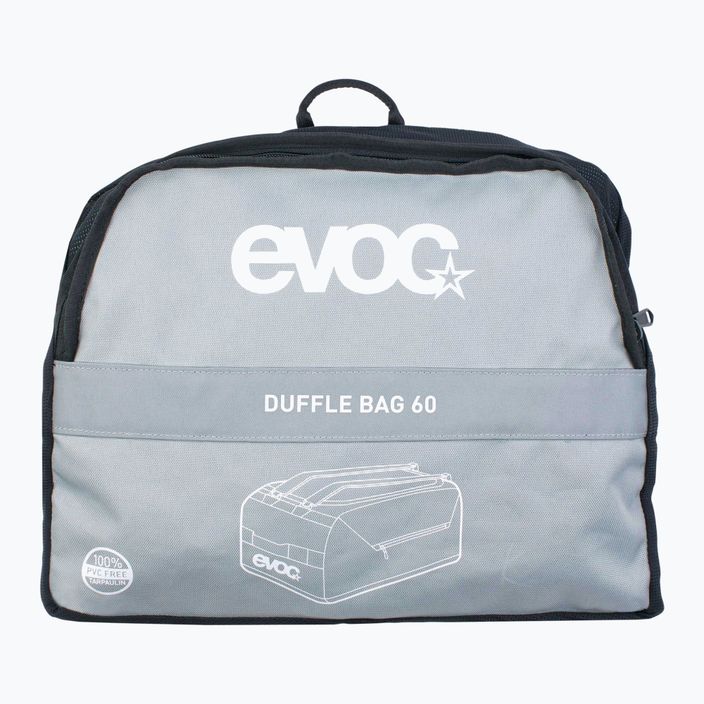 EVOC Duffle 60 αδιάβροχη τσάντα γκρι 401220107 8