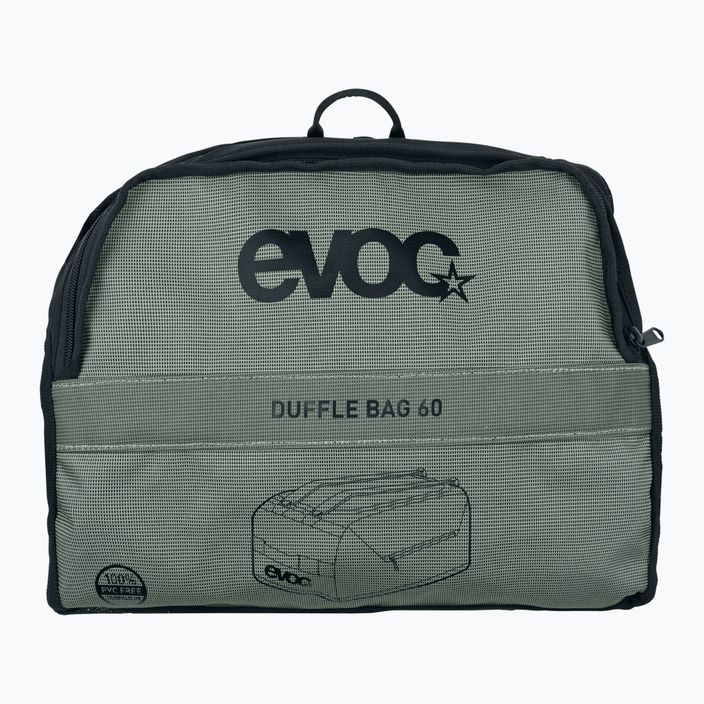 EVOC Duffle 60 l αδιάβροχη τσάντα σκούρο ελαιόλαδο/μαύρο 7