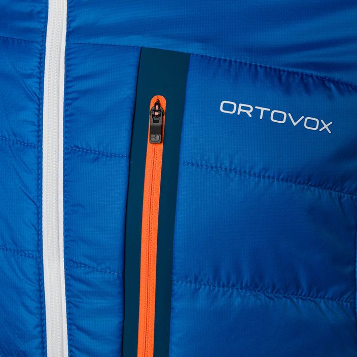 Ανδρικό ORTOVOX Swisswool Piz Boval υβριδικό μπουφάν μπλε αναστρέψιμο 6114100041 5