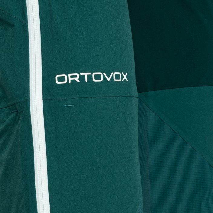 Γυναικεία σκιέρ ORTOVOX 3L Ortler πράσινο του Ειρηνικού 4