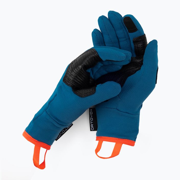 Γυναικεία γάντια πεζοπορίας ORTOVOX Fleece Γαλάζιο 5635900005