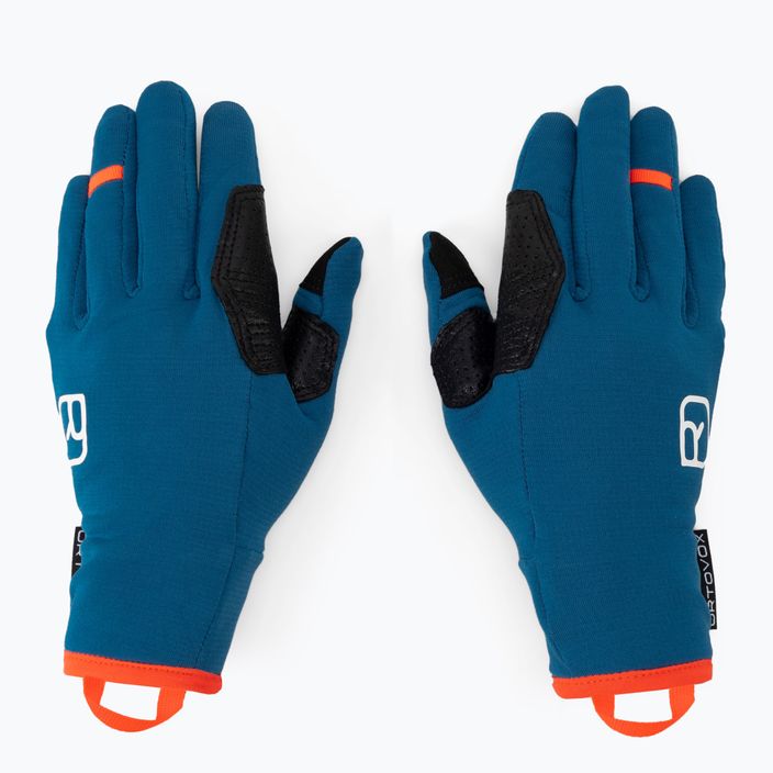 Γυναικεία γάντια πεζοπορίας ORTOVOX Fleece Γαλάζιο 5635900005 3