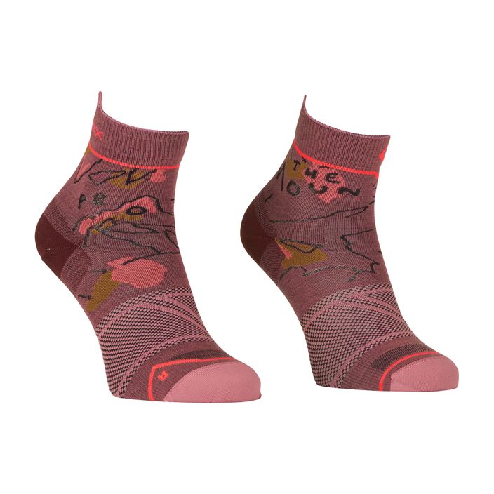 Γυναικείες κάλτσες πεζοπορίας ORTOVOX Alpine Light Quarter ροζ 5479100005 2