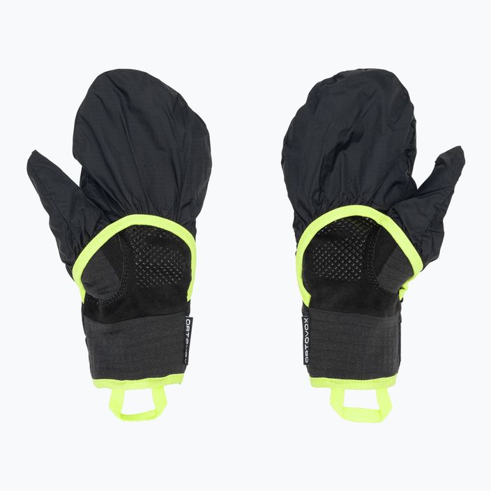Ανδρικά γάντια αλεξιπτωτισμού ORTOVOX Fleece Grid Cover μαύρο κοράκι 4