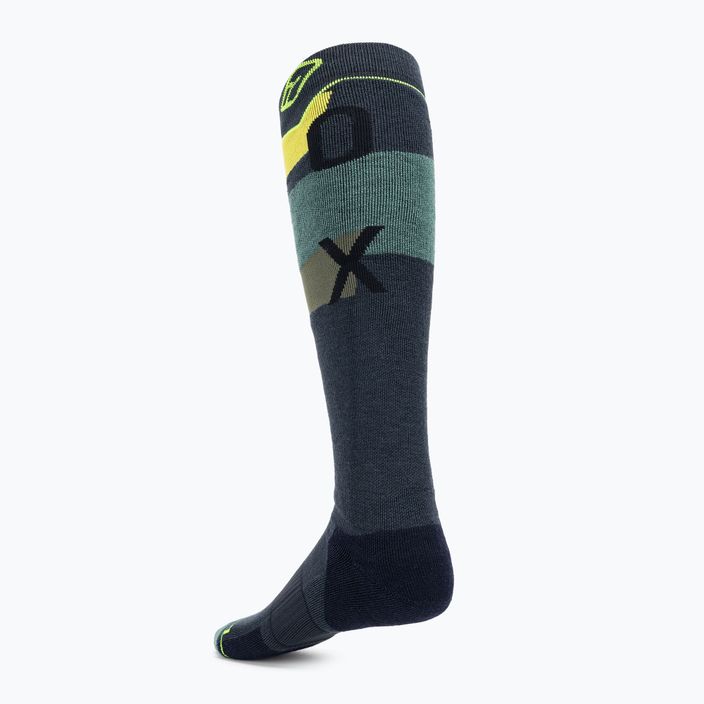 Ανδρικές κάλτσες σκι ORTOVOX Freeride Long Socks Cozy μαύρο ατσάλι 4