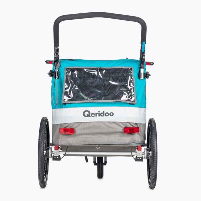 Qeridoo Sportrex2 διπλό ρυμουλκούμενο ποδηλάτου μπλε Q-SR2-21-P 3