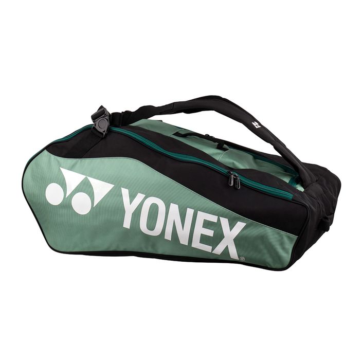 YONEX 1223 τσάντα ρακέτας κλαμπ μαύρο/πράσινο βρύο 2