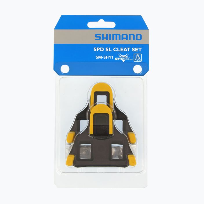 Shimano SMSH11 SPD-SL μπλοκ πεντάλ κίτρινο Y42U98010 4
