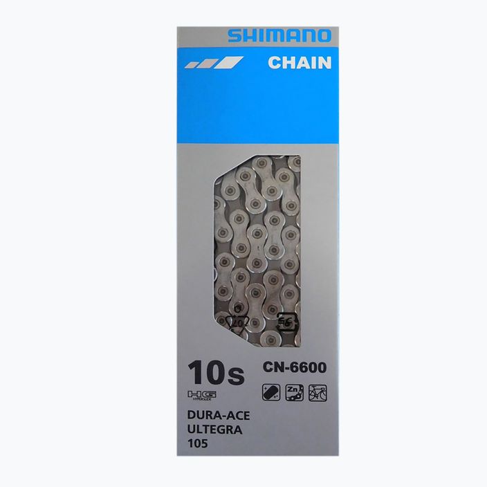 Αλυσίδα Shimano CN-6600 10rz 114 κρίκοι ασημί ICN6600114I 2