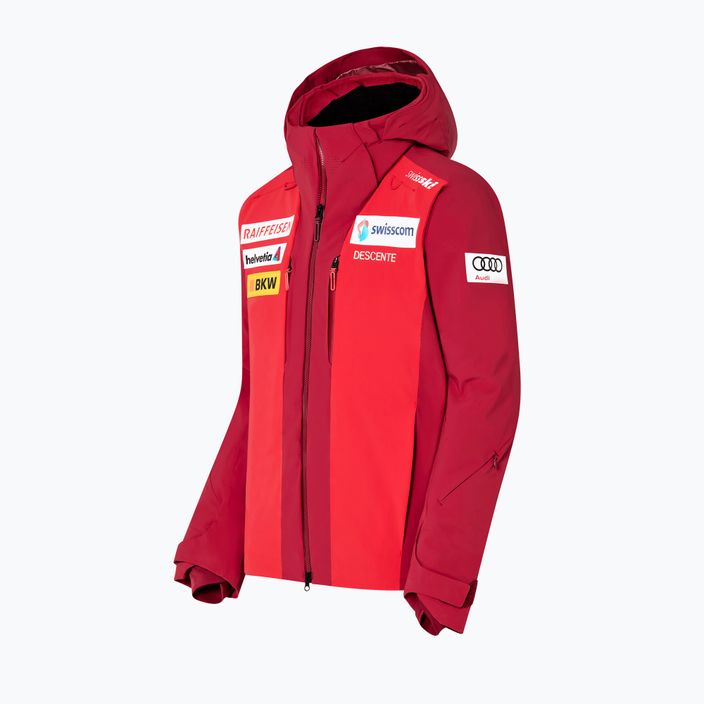 Ανδρικό μπουφάν σκι Descente Swiss National Team Replica 86 κόκκινο DWMUGK20 19