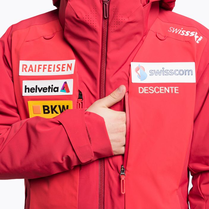 Ανδρικό μπουφάν σκι Descente Swiss National Team Replica 86 κόκκινο DWMUGK20 9