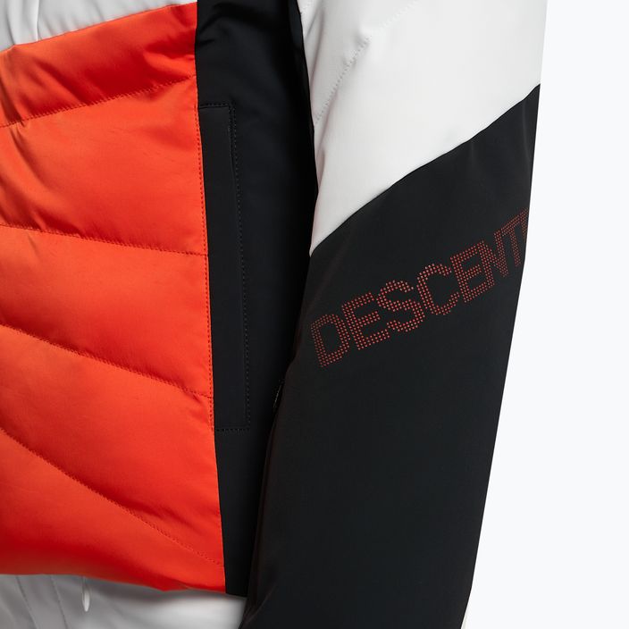 Γυναικείο μπουφάν σκι Descente Evelyn 30 πορτοκαλί και λευκό DWWUGK23 9