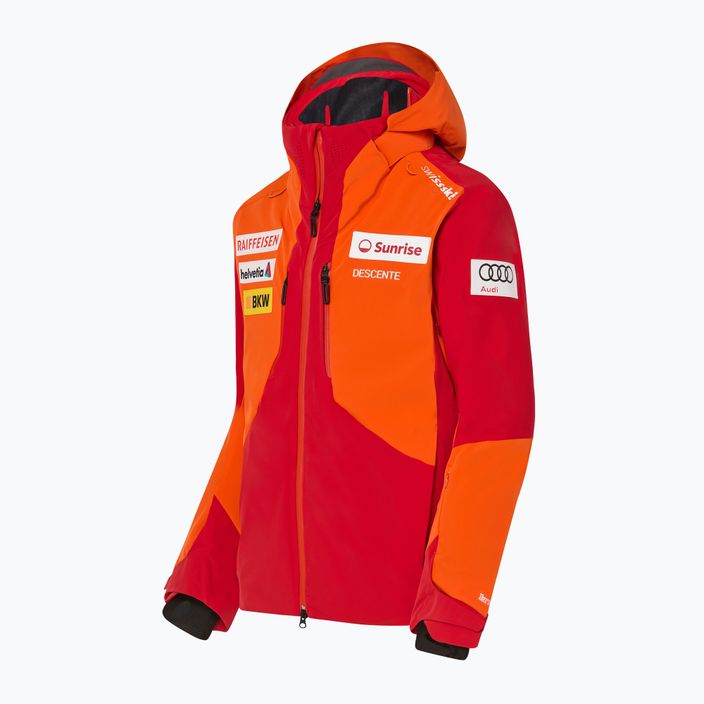 Ανδρικό μπουφάν σκι Descente Swiss μανταρίνι πορτοκαλί 7