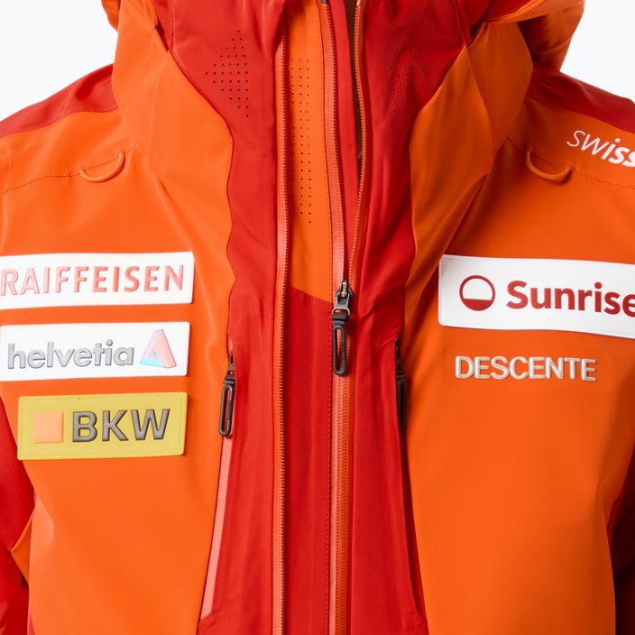 Ανδρικό μπουφάν σκι Descente Swiss μανταρίνι πορτοκαλί 9