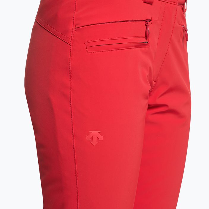 Γυναικείο παντελόνι σκι Descente Nina Μονωμένο ηλεκτρικό κόκκινο 3