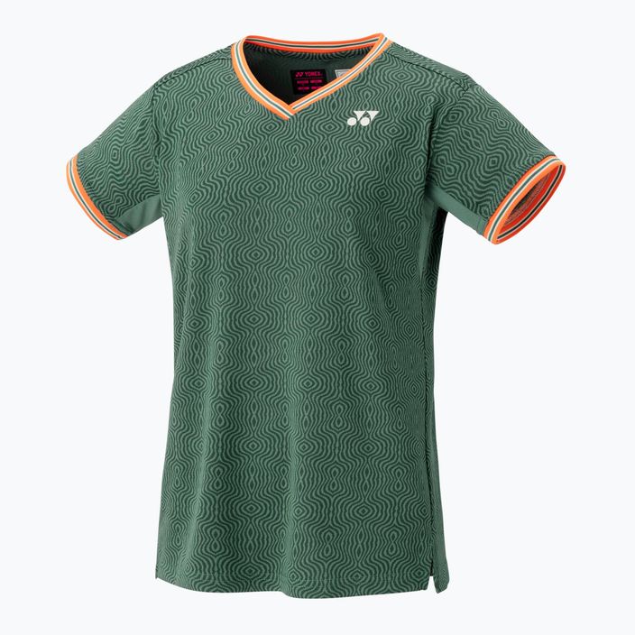 Γυναικείο μπλουζάκι τένις YONEX 20758 Roland Garros Crew Neck λαδί