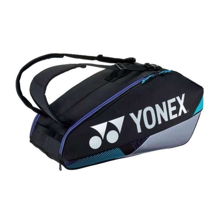 YONEX τσάντα τένις 92426 Pro Racquet Bag 6 τεμάχια μαύρο/ασημί 2