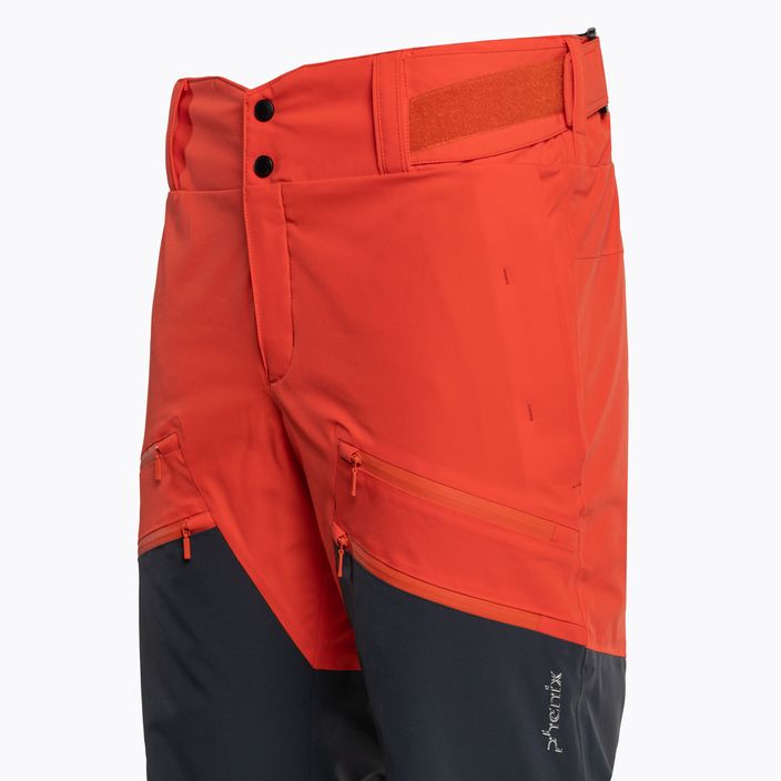 Ανδρικό παντελόνι σκι Phenix Twinpeaks πορτοκαλί ESM22OB00 3