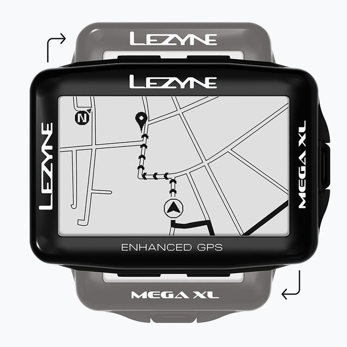Μετρητής ποδηλάτων Lezyne MEGA XL GPS μαύρο LZN-1-GPS-MEGAXL-V104 5
