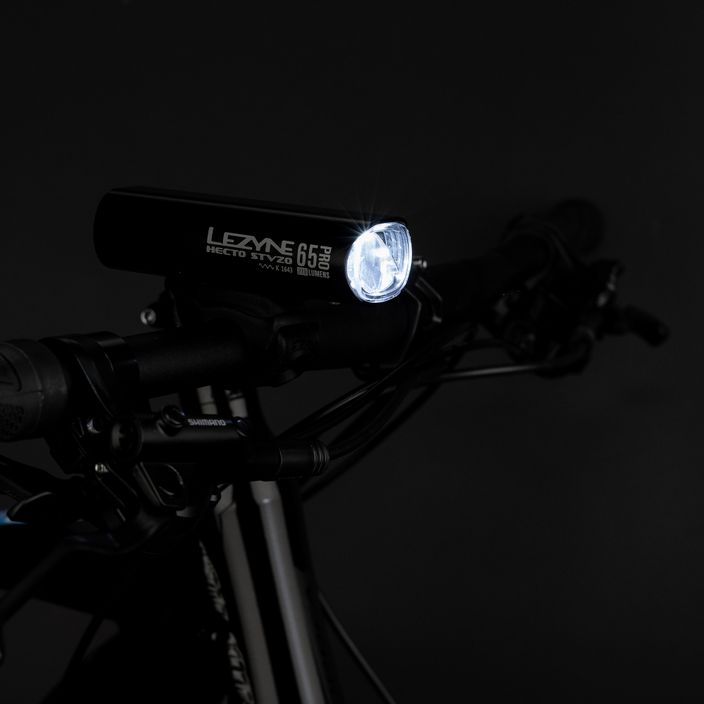 Lezyne Light Front Hecto Drive Stvzo Pro 65 Lux μαύρο γυαλιστερό φως ποδηλάτου 3