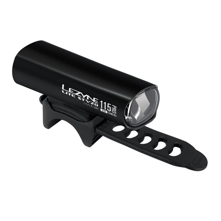 Lezyne Lite Drive StVZO Pro 115 γυαλιστερό μαύρο μπροστινό φως ποδηλάτου 2