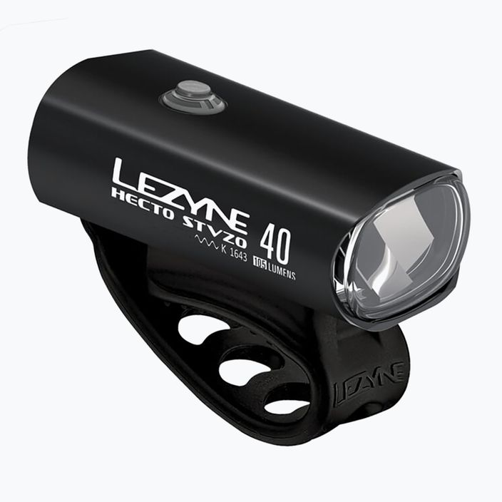 Lezyne Hecto Drive Stvzo 40 Μπροστινό γυαλιστερό μαύρο φως ποδηλάτου