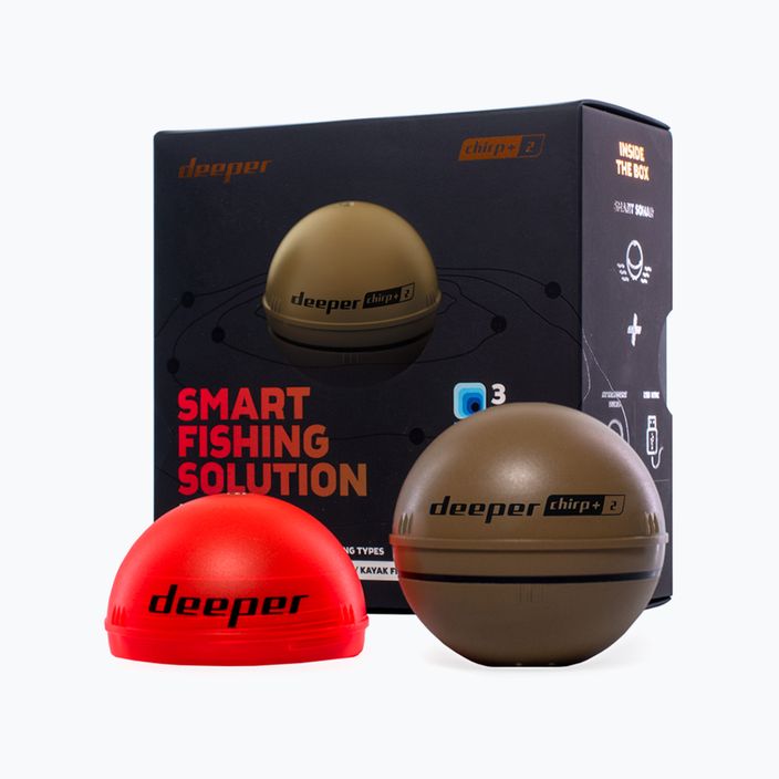 Deeper Smart Sonar Chirp + 2.0 καφέ αλιευτικό σόναρ DP4H10S10 2