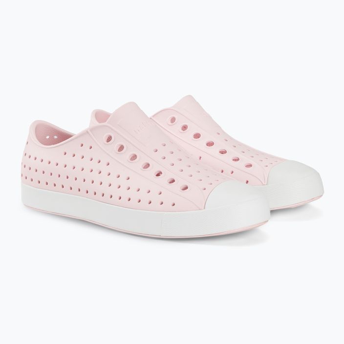 Native Jefferson αθλητικά παπούτσια γάλα ροζ/λευκό κέλυφος 4