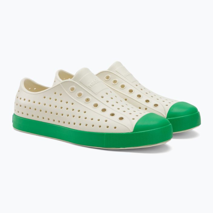 Native Jefferson bone λευκά/πικνίκ πράσινα αθλητικά παπούτσια 4