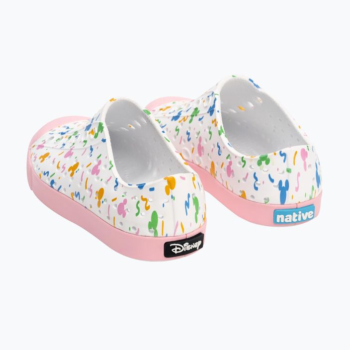 Native Jefferson Print Disney Jr παιδικά αθλητικά παπούτσια shell white/princess pink/pastel white confetti 12